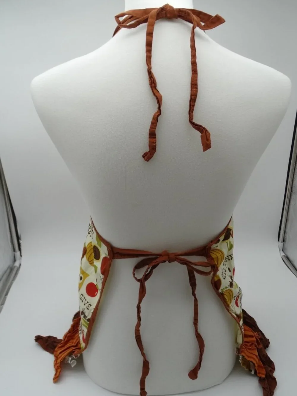 Fall Thanksgiving Apron Ruffles Owls 2011 Brother Sister Design Studio